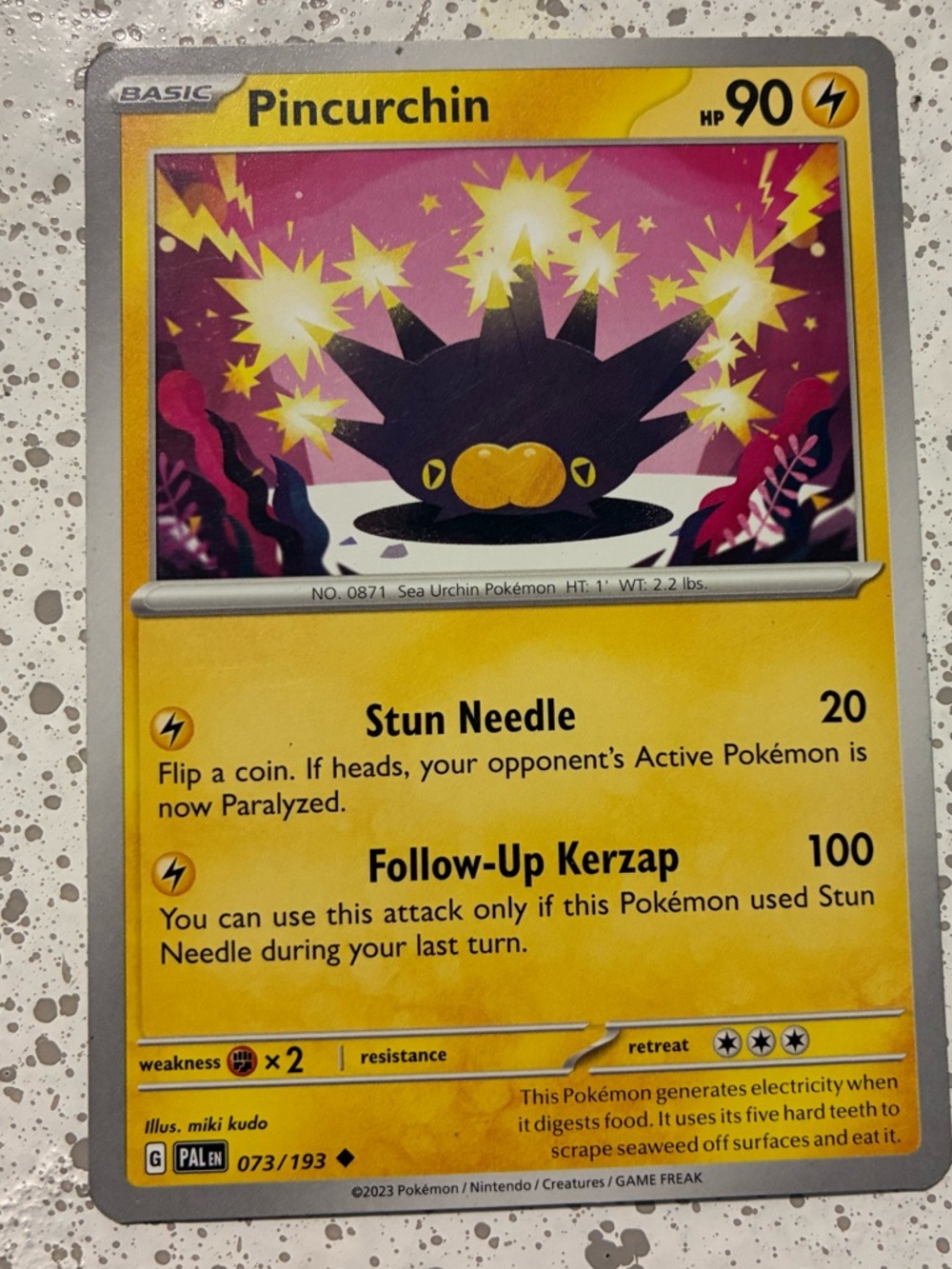 Pincurchin Pokémon Card - Basic - 90 HP